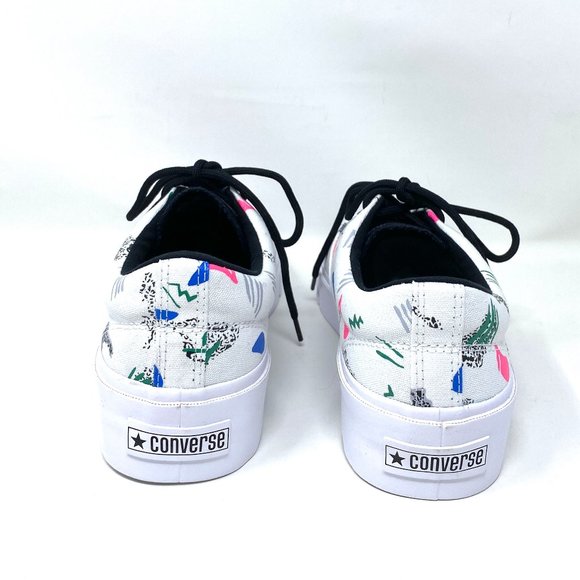 💖MEGA SALE💖Converse Men's SKID GRIP CVO OX White Print Canvas Low Top 170724 - Picture 2 of 10
